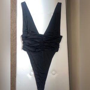 NWOT riot swim echo one piece black